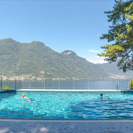 Apt With Terrace And Shared Pool! Lake View! Lägenhet Nesso Exteriör bild