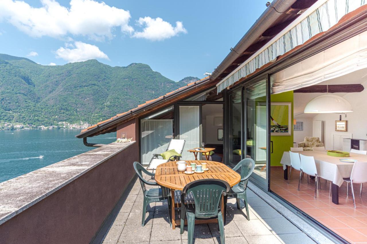 Apt With Terrace And Shared Pool! Lake View! Lägenhet Nesso Exteriör bild