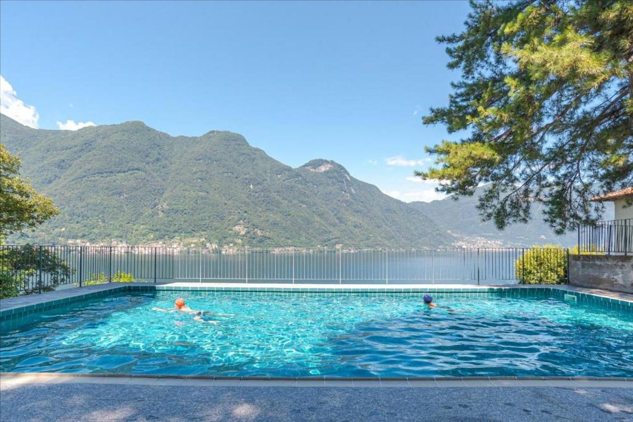 Apt With Terrace And Shared Pool! Lake View! Lägenhet Nesso Exteriör bild