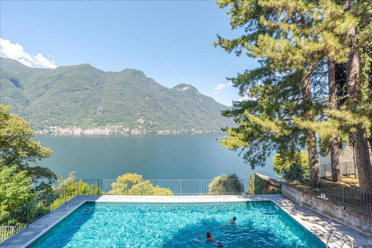 Apt With Terrace And Shared Pool! Lake View! Lägenhet Nesso Exteriör bild