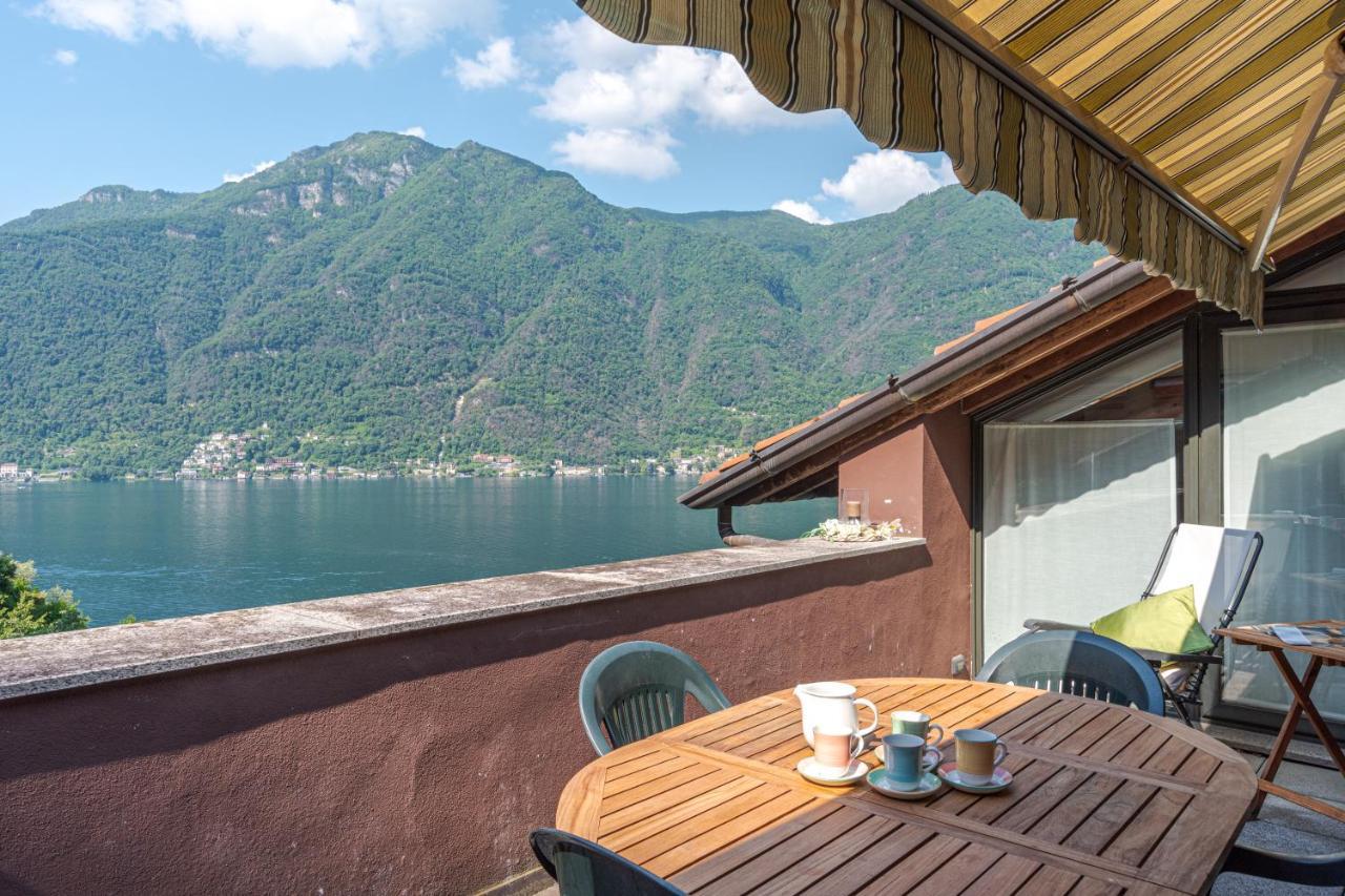 Apt With Terrace And Shared Pool! Lake View! Lägenhet Nesso Exteriör bild