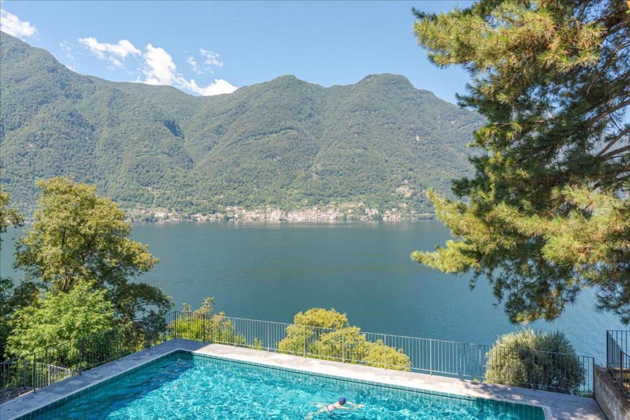 Apt With Terrace And Shared Pool! Lake View! Lägenhet Nesso Exteriör bild