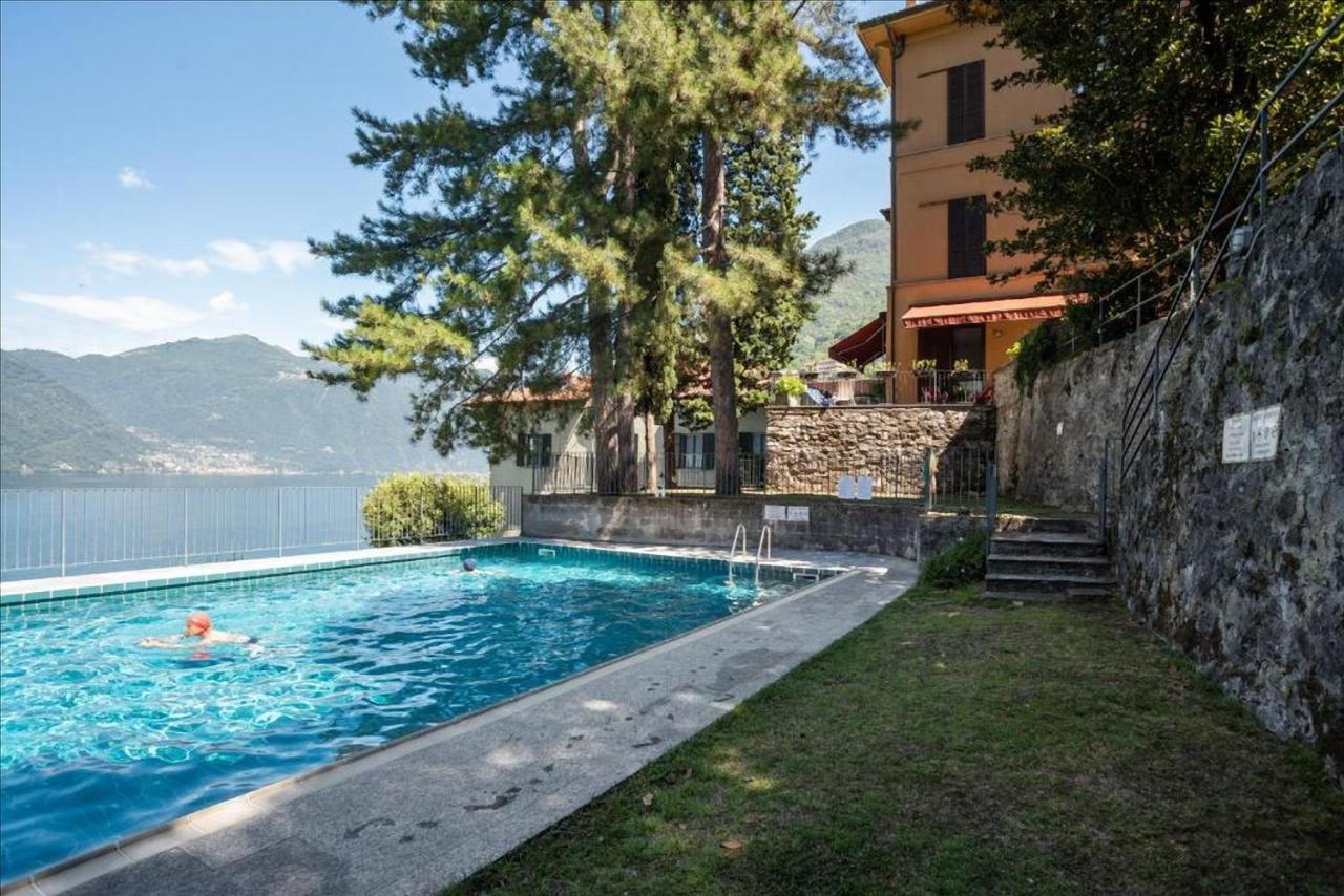 Apt With Terrace And Shared Pool! Lake View! Lägenhet Nesso Exteriör bild