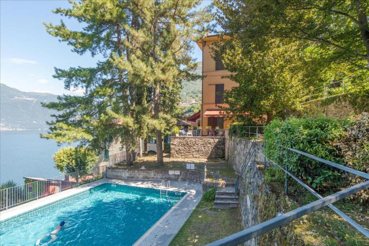 Apt With Terrace And Shared Pool! Lake View! Lägenhet Nesso Exteriör bild
